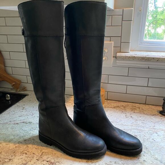 Franco Sarto $189 Cosmina Tall Riding Boot Blk- EUC / No box. Sz 6.5 - Picture 2 of 11